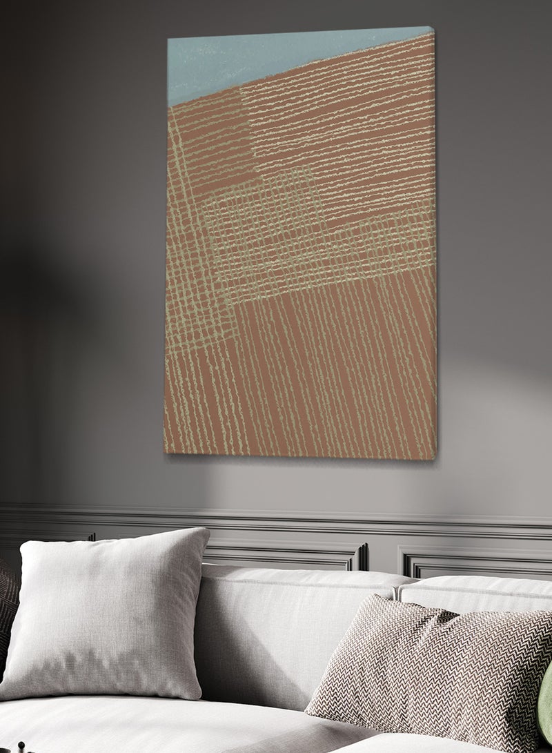 LOWHA Framed Canvas Wall Art Stretched Over Wooden Frame with Abstract Painting - Image 2