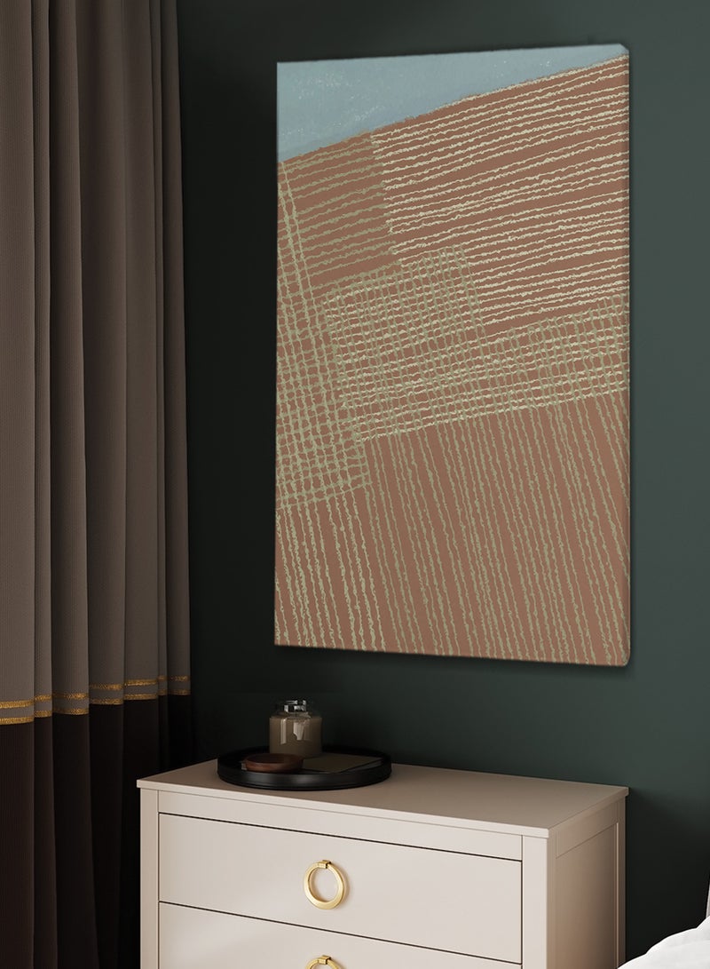 LOWHA Framed Canvas Wall Art Stretched Over Wooden Frame with Abstract Painting - Image 3