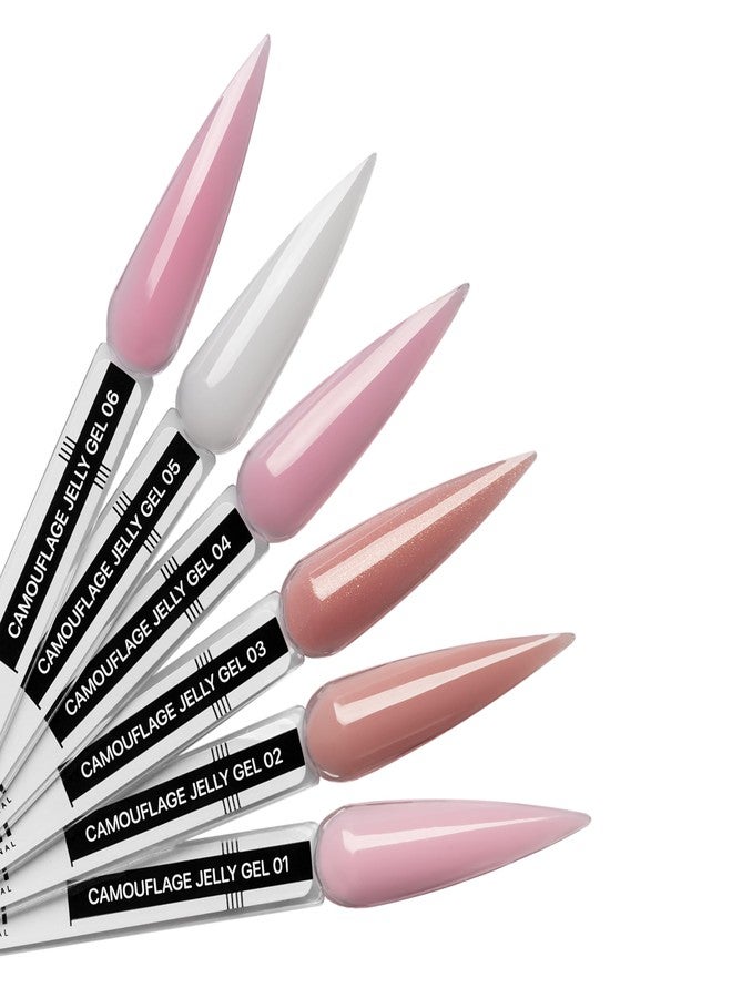 Kodi Professional Camouflage Jelly Gel – Self-Leveling Builder Gel Extension Nail Sculpting Strengthening, 6 Shades (Color 01, 13g.) - Image 2