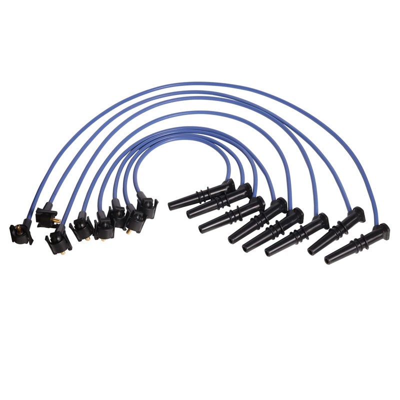 ENA Blue Spark Plug Wire Set Compatible with Mercury Lincoln Ford F150 F250 E150 Crown Victoria Expedition Grand Marquis Econoline Club Wagon V8 4.6L Replace for WR5934 F8PZ12259LA CH8882 700944 - Image 5