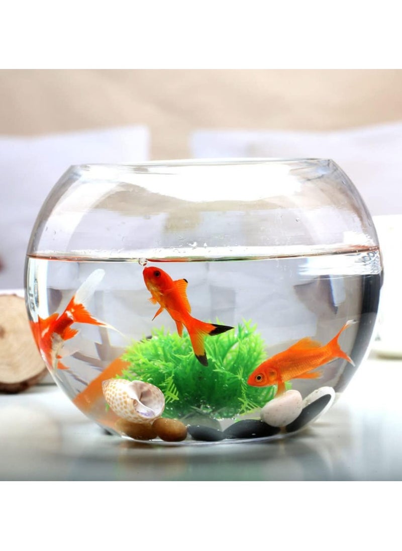 YINZUO 𝗬𝗜𝗡𝗭𝗨𝗢 Round Glass Vase Clear Glass Fish Bowl Vase  Round Bubble Bowl for Flowers, Centerpieces, Terrariums & Home Decor Weddings, Events, Office & Table Displays  - Image 5