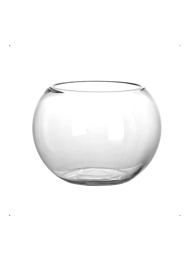 YINZUO 𝗬𝗜𝗡𝗭𝗨𝗢 Round Glass Vase Clear Glass Fish Bowl Vase  Round Bubble Bowl for Flowers, Centerpieces, Terrariums & Home Decor Weddings, Events, Office & Table Displays  - Image 1