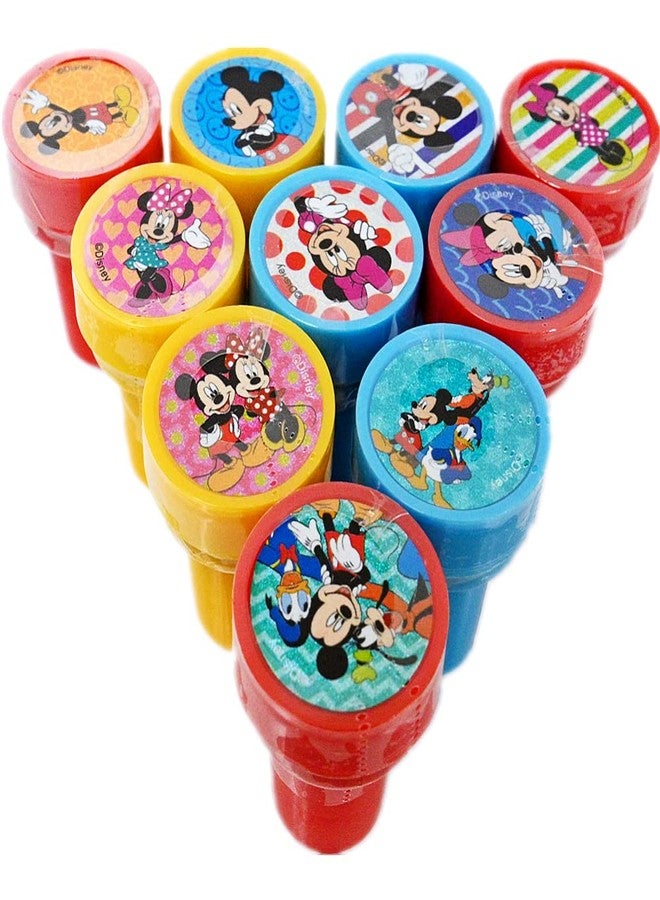 Mirage 10pcs Disney Mickey Mouse Stamps Stampers Self-inking Birthday Party Favors - Image 1