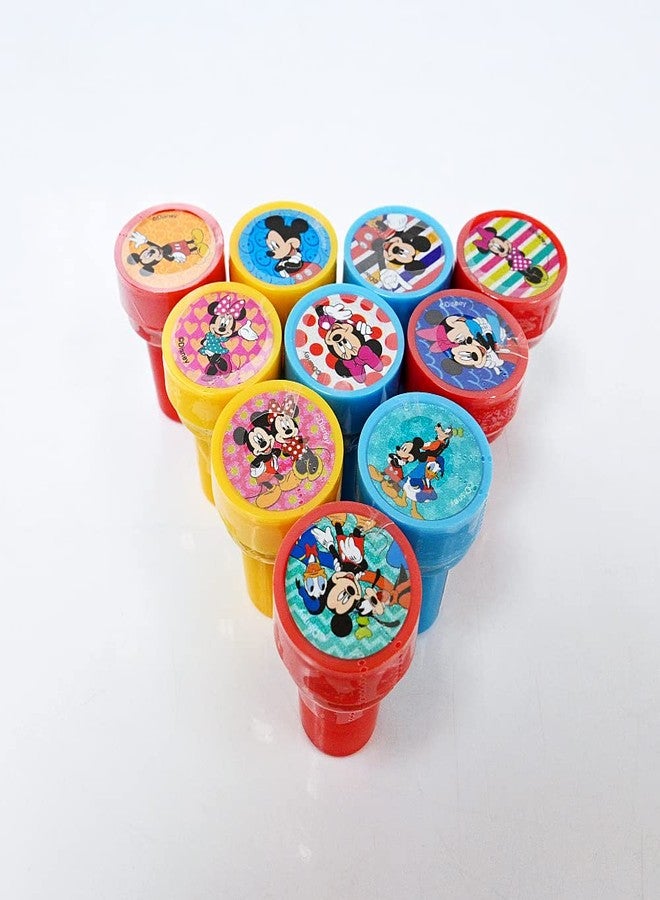 Mirage 10pcs Disney Mickey Mouse Stamps Stampers Self-inking Birthday Party Favors - Image 2