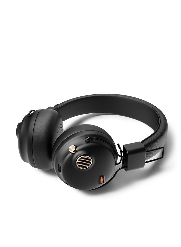 فينجر تايم سماعات رأس ستيريو لاسلكية بصوت عالي، وقت تشغيل يصل إلى 80 ساعة، مسافة تشغيل تصل إلى 10 أمتار، وسائد أذن مريحة، حزام رأس قابل للتعديل وتصميم قابل للطي - Image 2