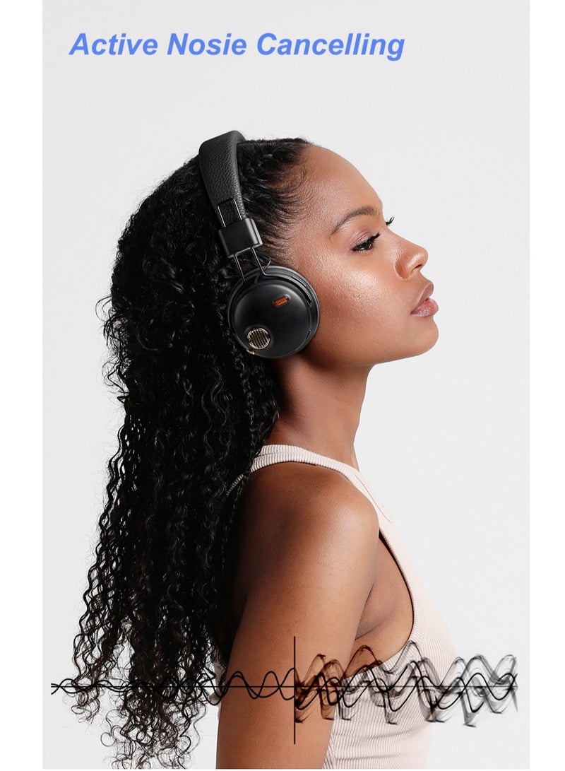 فينجر تايم سماعات رأس ستيريو لاسلكية بصوت عالي، وقت تشغيل يصل إلى 80 ساعة، مسافة تشغيل تصل إلى 10 أمتار، وسائد أذن مريحة، حزام رأس قابل للتعديل وتصميم قابل للطي - Image 4