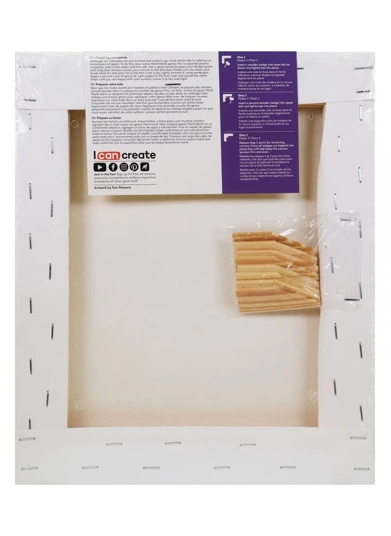 Mont Marte - A4 Size Single Thick Canvas Premium - Image 1