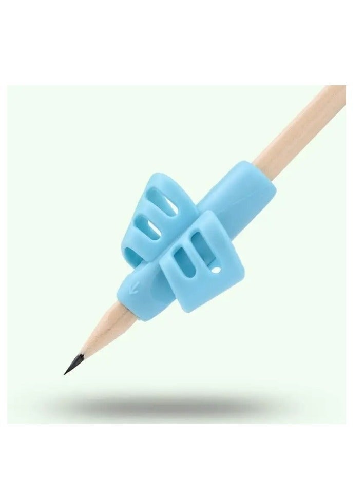 حامل أقلام - 7 قطع من مقابض التدريب، أجهزة مبتكرة للمساعدة على الكتابة، أكمام أصابع للكتابة، أجهزة تصحيح وضعية الكتابة، مخصصة للبالغين والطلاب الذين يستخدمون اليد اليمنى واليسرى. - Image 4