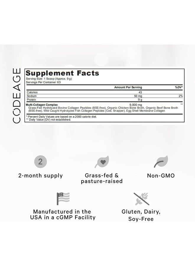 Codeage مسحوق بروتين متعدد الكولاجين المهدرج - 20 أونصة - Image 2