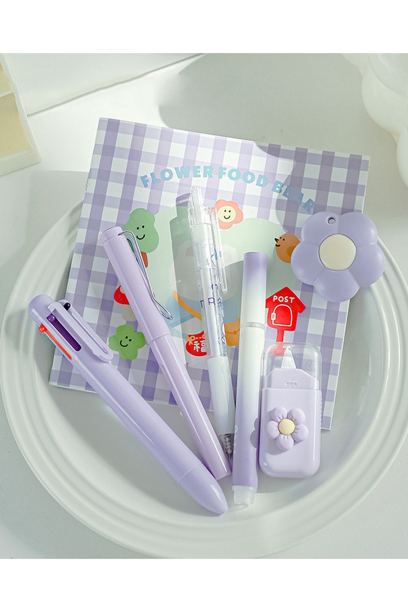 general Pastel Stationery Set, 7-Piece School Supplies with Pens and Accessories - Image 3