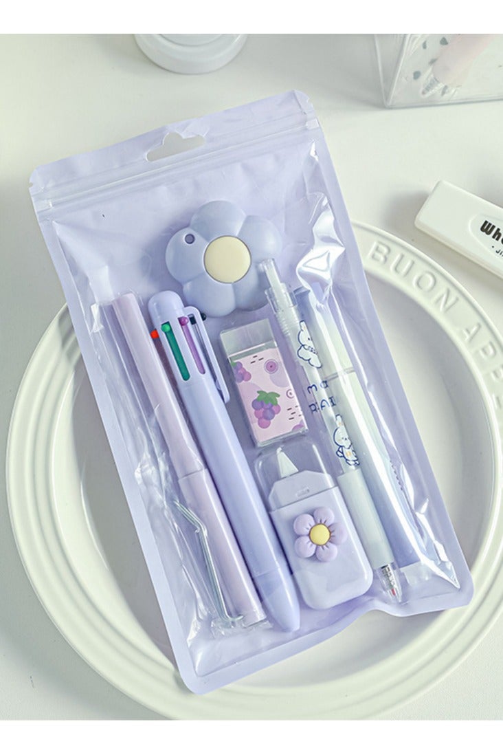 general Pastel Stationery Set, 7-Piece School Supplies with Pens and Accessories - Image 2