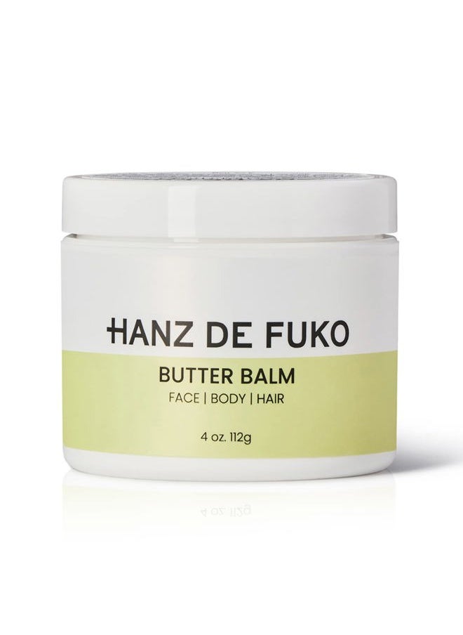 hanz de fuko - Butter Balm - Use for Face, Lips, Beard, Hair, Body, Dry Skin & More – Nourishing Botanical Moisturizer, Helps Soothe & Repair w/Shea Butter & Avocado Oil – 4 oz - Image 1