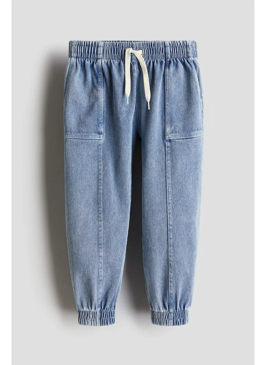 H&M Denim-Look Joggers