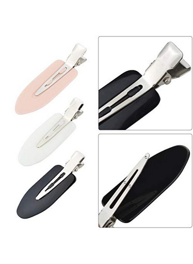 Wobe 24 Pcs No Bend Hair Clips Pin Curl Clips No Crease Hair Clip For Hairstyle Bangs Finger Waves Makeup Application Hairdressing Hairpins Styling Clips For Hair Salon Black Pink White - Image 5
