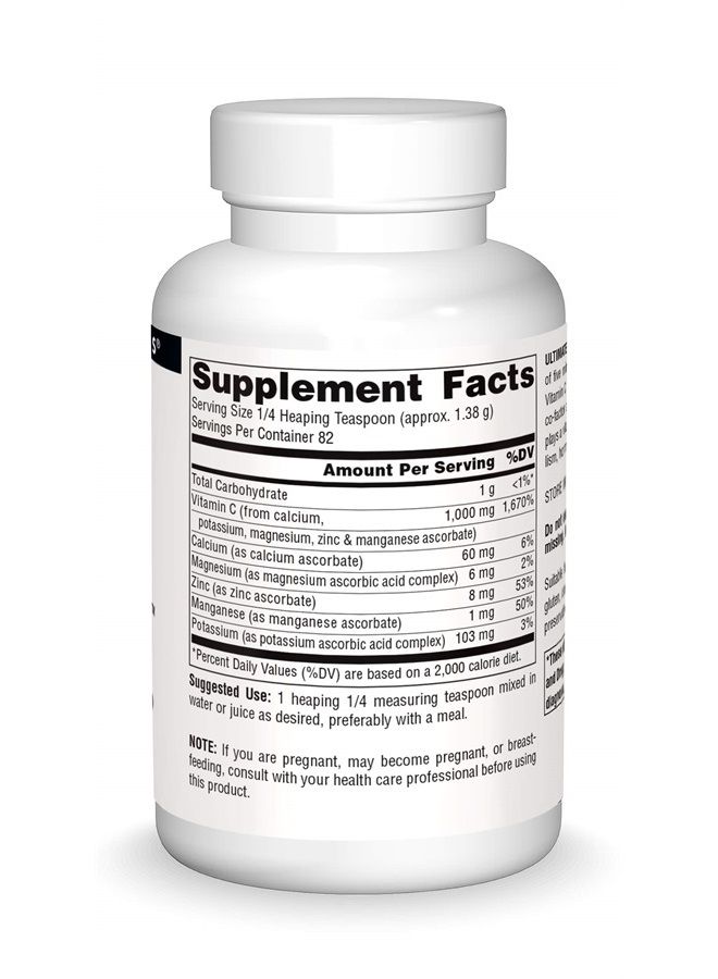 Source Naturals Ultimate Ascorbate C Powder - Vitamin C - 1000 mg Supports Immune System - 4 oz - Image 3