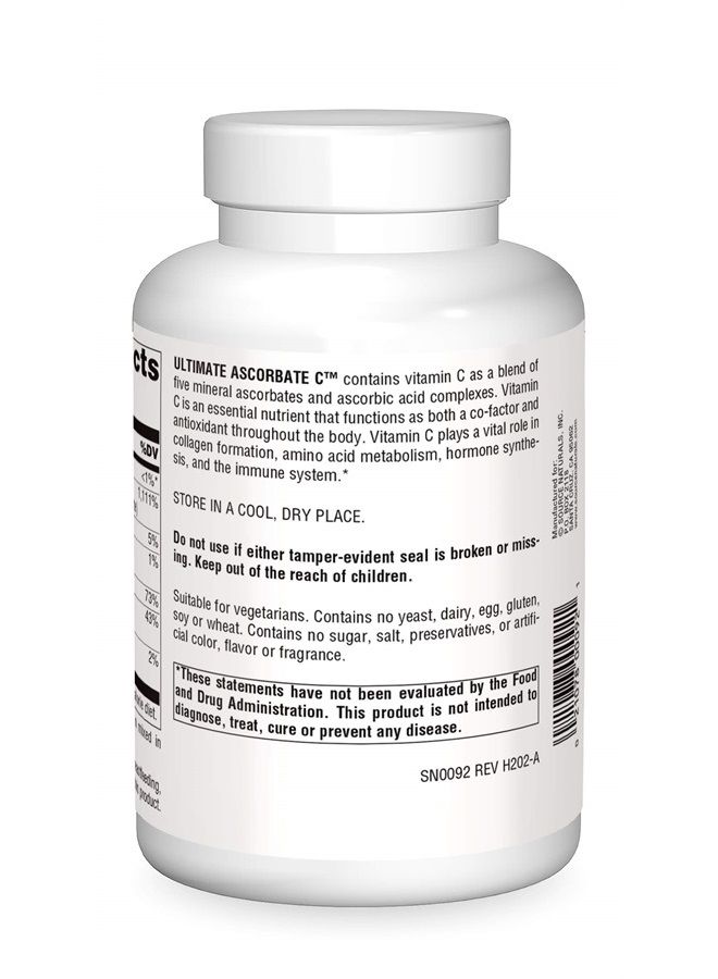 Source Naturals Ultimate Ascorbate C Powder - Vitamin C - 1000 mg Supports Immune System - 4 oz - Image 2