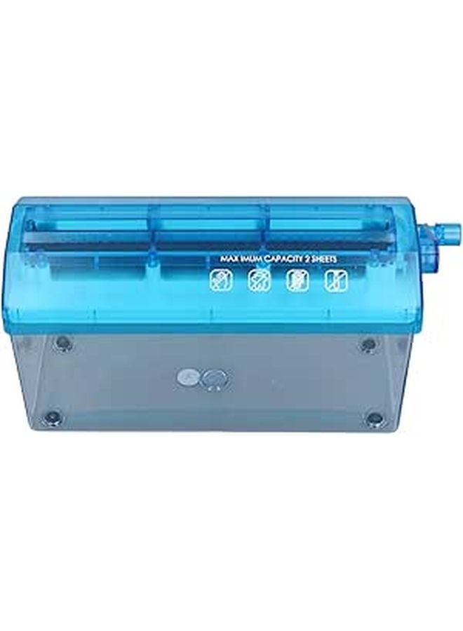 Portable A4 Paper Hand Shredder Mini Home Office Manual - Image 1