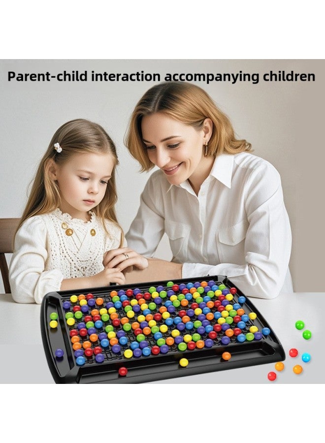 Rainbow Xiaoxiaole Parent-child Interactive Board Game Children's Contraption Concentration Logic Training Intelligence-benefiting Happy Toys-Color: 48 Beads-rainbow Xiaoxiaole (plastic Chassis) 210g  - Image 4
