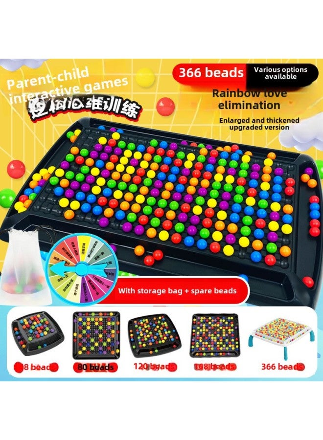 Rainbow Xiaoxiaole Parent-child Interactive Board Game Children's Contraption Concentration Logic Training Intelligence-benefiting Happy Toys-Color: 48 Beads-rainbow Xiaoxiaole (plastic Chassis) 210g  - Image 2
