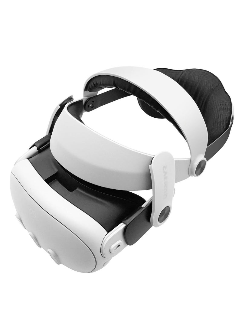 Elite Adjustable VR Head Strap Compatible with Oculus Quest 3 - Upgraded Polymer Material for Enhanced Durability, Multi-Angle Adjustment for Perfect Fit, Comfortable  Replaceable Headwear for Even - Image 2