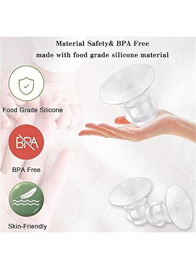 MOXO Inserts 1315171921mm for MedelaSpectra 24mm Shieldssatible with TSRETECPPSLEEMomcozy S9S9ProS12S12Pro Wearable  PumpReduce 24mm Nipple Tunnel Down to 5  - Image 3