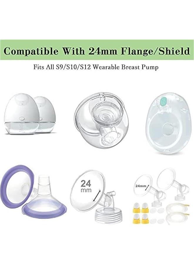 MOXO Inserts 1315171921mm for MedelaSpectra 24mm Shieldssatible with TSRETECPPSLEEMomcozy S9S9ProS12S12Pro Wearable  PumpReduce 24mm Nipple Tunnel Down to 5  - Image 5