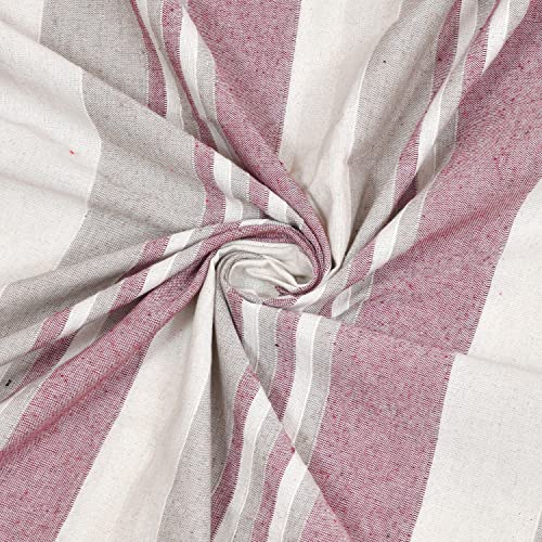 Värde 210 Tc Kerala Coarse Bedsheet Cotton | Double Bedsheet with 2 Pillow Covers | Handloom Bedsheets | Double Bedsheet for Summer | 100x108 inches Bedsheet & 68cmx43cm Pillow | (Pink) - Image 3