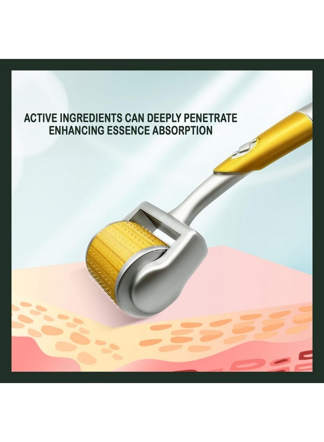 ZGTS نظام ديرما رولر ZGTS بـ 192 إبرة من سبائك التيتانيوم لعلاج حب الشباب وتساقط الشعر، ذهبي، 0.20 مم - Image 3