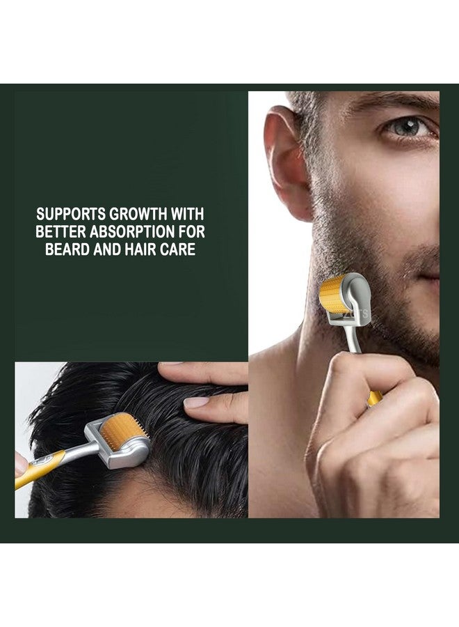 ZGTS نظام ديرما رولر ZGTS بـ 192 إبرة من سبائك التيتانيوم لعلاج حب الشباب وتساقط الشعر، ذهبي، 0.20 مم - Image 5