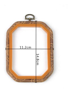 SYOSI 2pcs Embroidery Hoop Octagon Shape Cross Stitch Hoop Ring Imitated Wood Display Frame for Art Craft Handy Sewing and Hanging  - Image 4