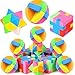 PROLOSO 15 Pcs Puzzle Cube Pencil Erasers Kids Party Favors Classroom Student Prizes Brain Teasers - Image 3