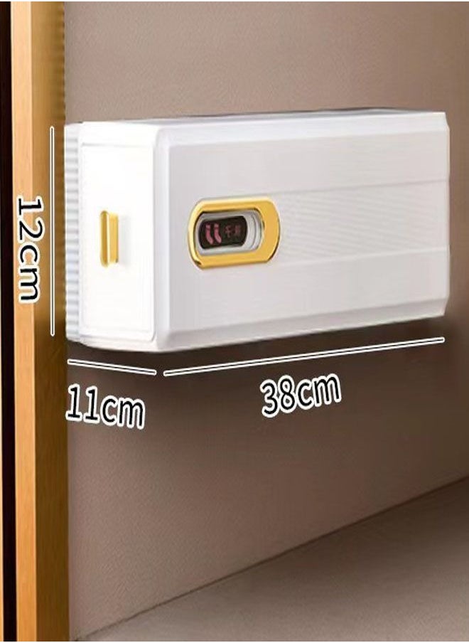 ZCM-HAPPY 3pcs Underwear Storage Drawer Storage Box Wall Mounted Sliding Sock Storage Box Self Adhesive Dustproof Waterproof Clothes Wardrobe Accessories  - Image 4