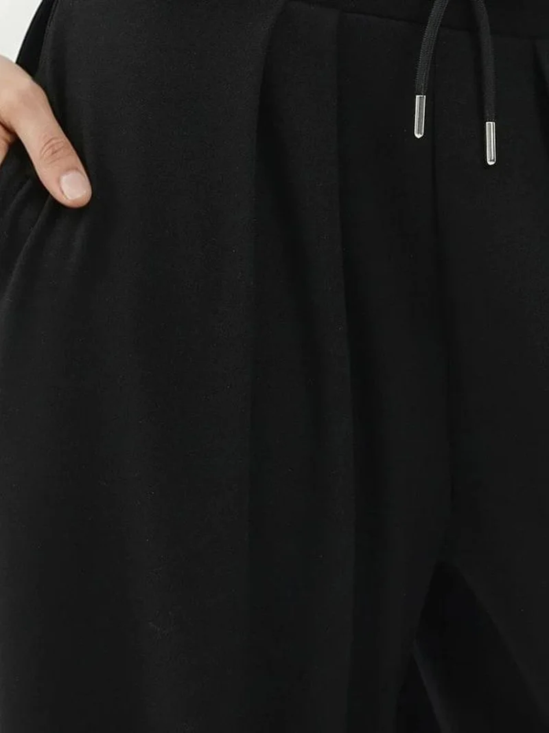 Hiccup Black Modal Touch Salwar Pants with Pockets for Women | Best Price UAE