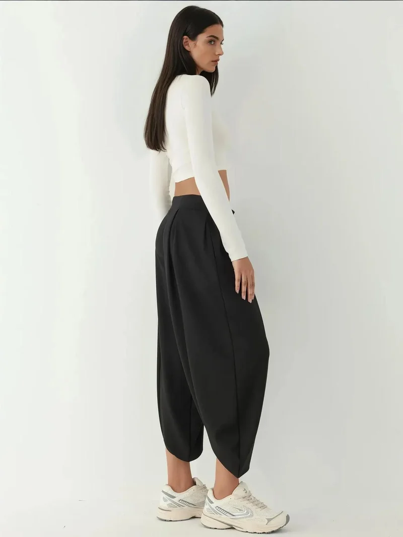 زوبعة سروال قطن مودال بلمسة ناعمة وجيوب