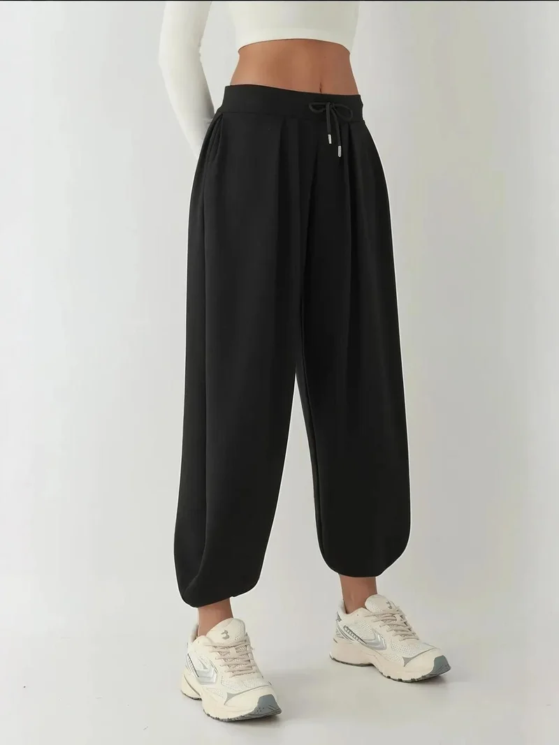 زوبعة سروال قطن مودال بلمسة ناعمة وجيوب