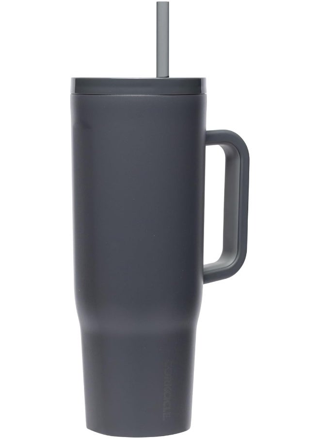 CORKCICLE - Corkcicle Cruiser Insulated Tumbler with Handle and Straw, Flint, 40 oz – Reusable Water Bottle Keeps Beverages Cold for 20 Hrs, Hot for 9Hrs - Image 1