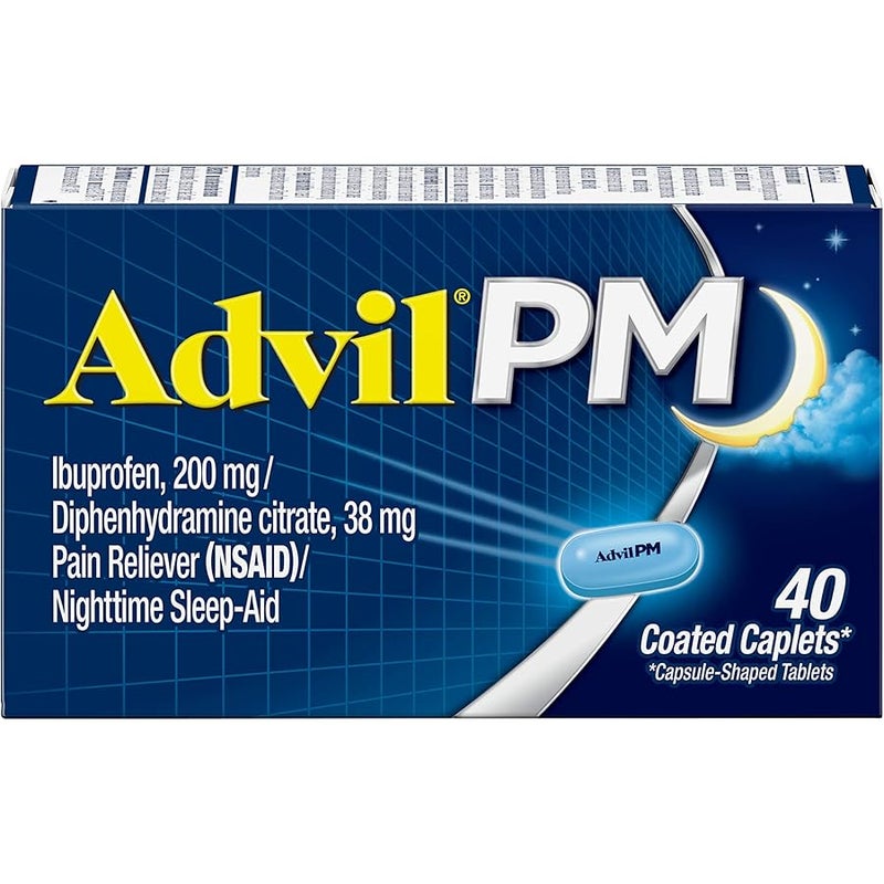 PM 200 mg Coated Caplets 40 ea