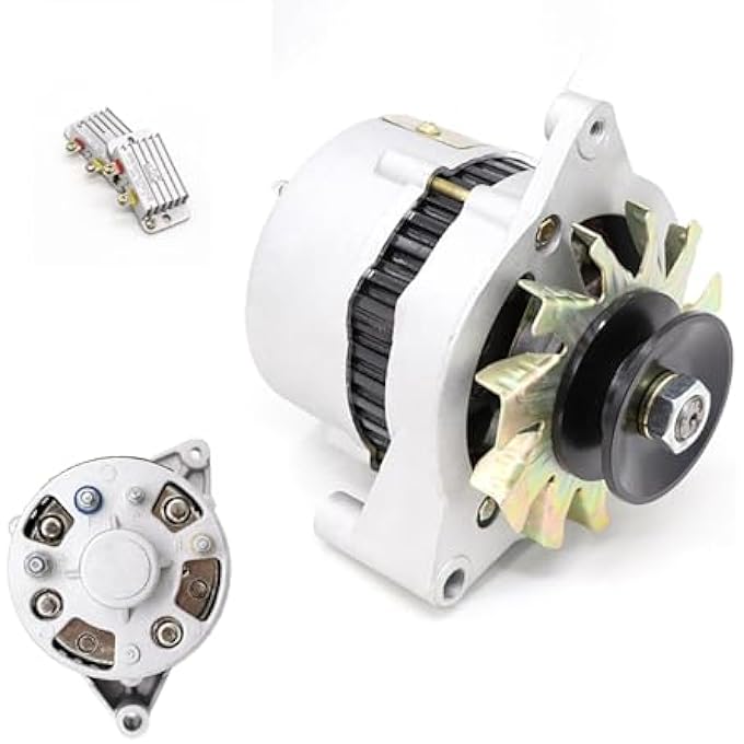 OLONETO B-Type Pulley (6.5cm) & Gloves 1000w/1500W 14V/28V Alternator For Diesel Engine Tractors, Forklifts, 3-Wheel Vehicles - Heavy Duty Generator With Regulator(14v,1000w) - Image 1