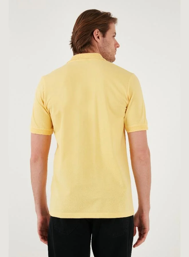 Buratti Buratti Cotton Regular Fit Half Zipper Polo Collar T Shirt Men's Polo Collar T-Shirt 5901029