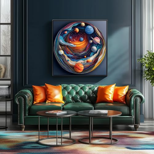 MINIWAN 500 Piece Puzzles for Adults Clearance Mysterious 3D Stereoscopic Cosmic Planets Puzzle for Impossible Challenge Art Jigsaw Puzzles for Gifts Party Games Family Fun 20 20 Inch DustFree Puzzle - Image 5