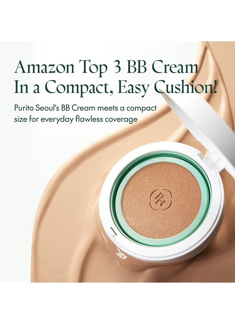Purito Seoul  Wonder Releaf Centella BB Cushion Set SPF 30+ PA+++ (21 Light Beige)15g - Image 3