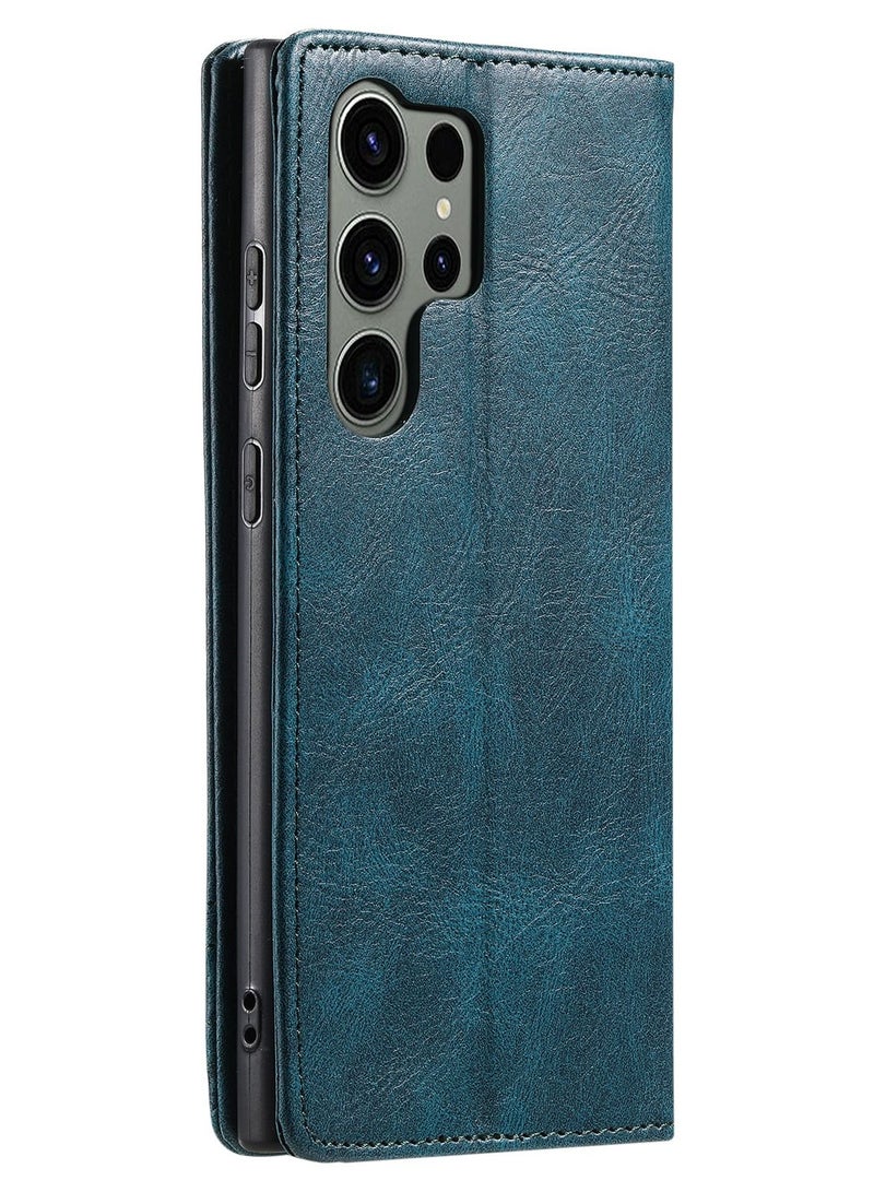 Suteni Flip Cover Card Slots Leather Phone Case for Samsung - Image 2