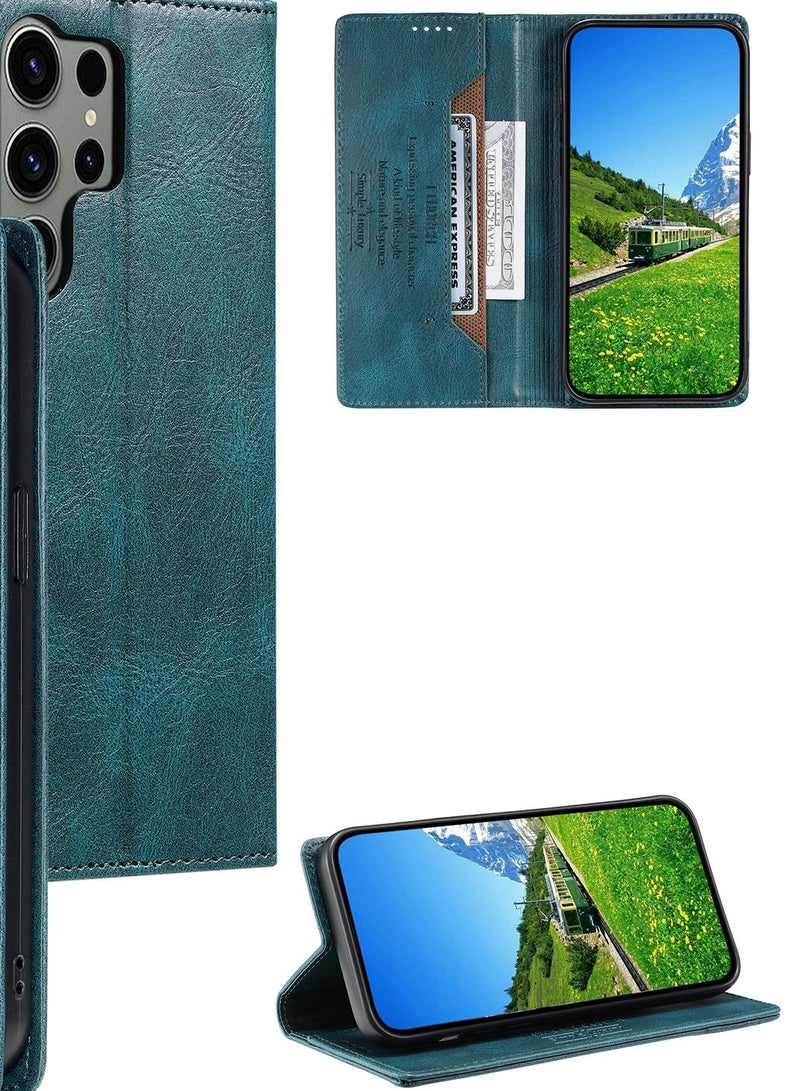 Suteni Flip Cover Card Slots Leather Phone Case for Samsung - Image 3
