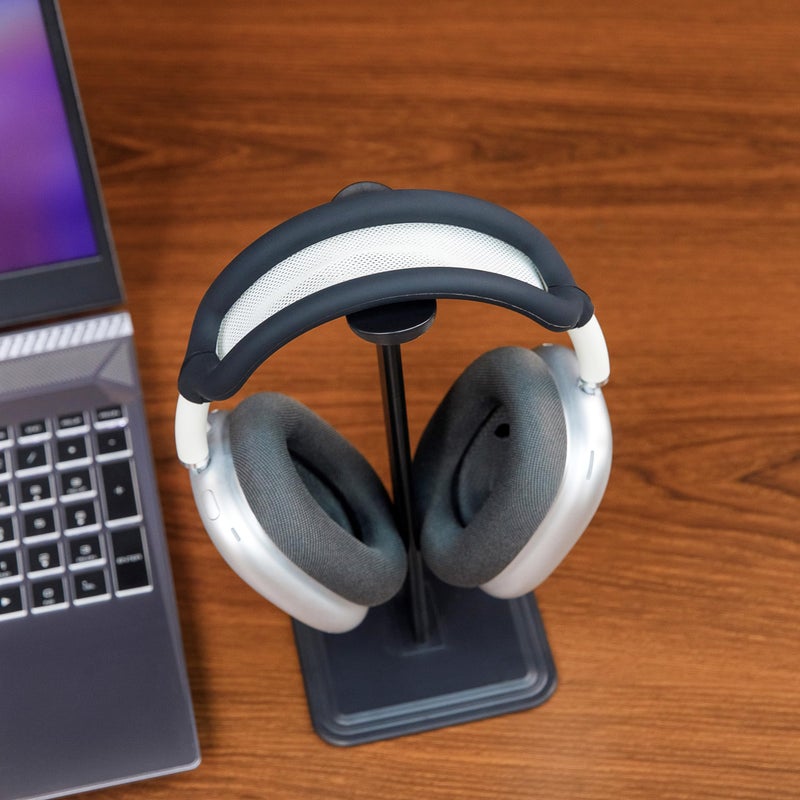 WC BandZ Max - Silicone Headband Cover for Airpods Max Headphones, Made by Wicked Cushions | Enhanced Comfort and Protection | Available in Wicked Designs | Black - Image 3