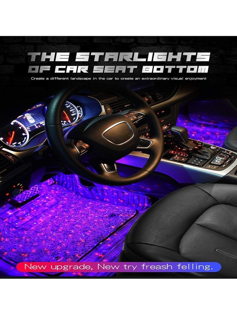 SWORD PRO A13 Starlight of Car Seat Bottom – USB Car LED Light Kit, 4 Bars, 7-Color RGB, Music Sync, Voice Control, Remote, Interior Ambient Lighting - Image 5