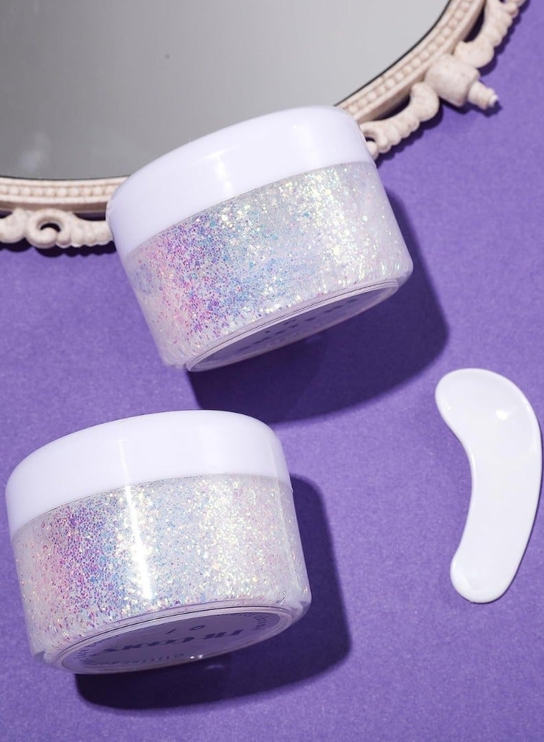 Fit Colors جل لامع هولوجرافيك 50 مل لمنطقة اللمعان للجسم للوجه والشعر والأظافر مكياج سائل يدوم طويلاً لامع جل لامع للجسم جل لامع للوجه 02 - Image 3