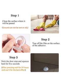 2pcs Door Stopper Transparent Self-Adhesive Door Stopper Floor Wall Buffers Protector Acrylic Shower Door Stopper No Drilling for Home Office Protect Walls and Furniture, Clear - pzsku/Z126BB5BA9C24BE02F30FZ/45/_/1722924221/bc2978b5-8039-426d-b243-b412fa767349