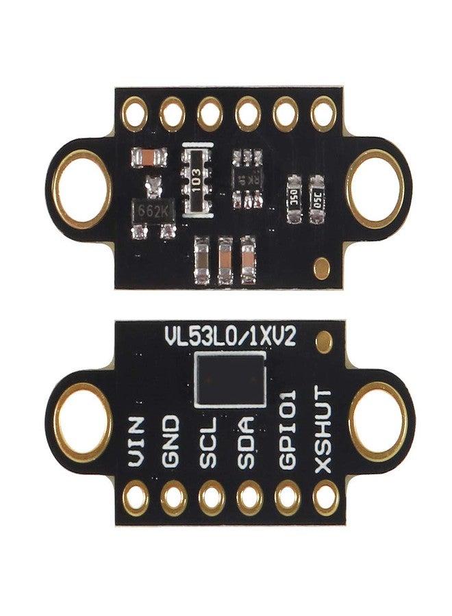 ACEIRMC قطعتان من مستشعر قياس مسافة الطيران VL53L0X، جهاز تحديد المدى بالليزر ToF VL53L0X لـ Arduino (أسود) - Image 2