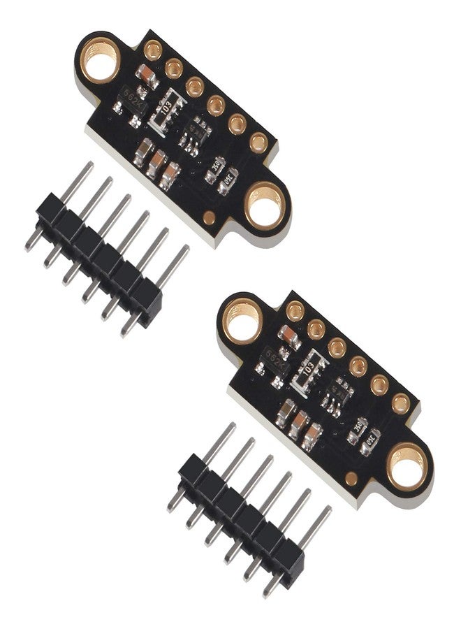 ACEIRMC قطعتان من مستشعر قياس مسافة الطيران VL53L0X، جهاز تحديد المدى بالليزر ToF VL53L0X لـ Arduino (أسود) - Image 1