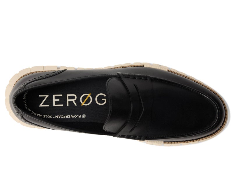 Cole Haan Men's Zerogrand Remastered Penny Loafers, Black/Natural Tan/Ivory, 8-M US - Image 2
